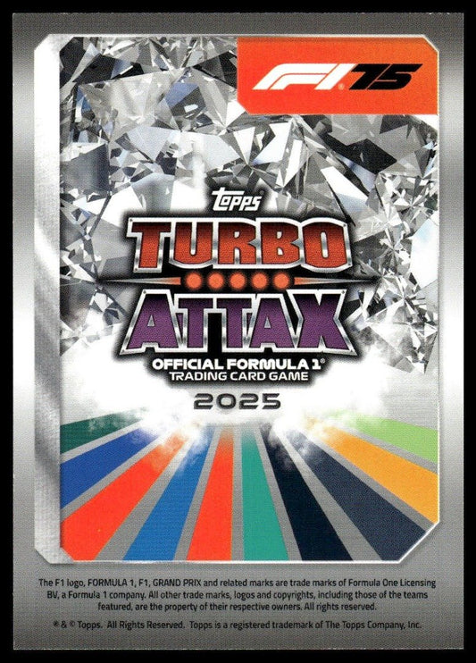 Turbo Attax 2025 #187 DAMS back