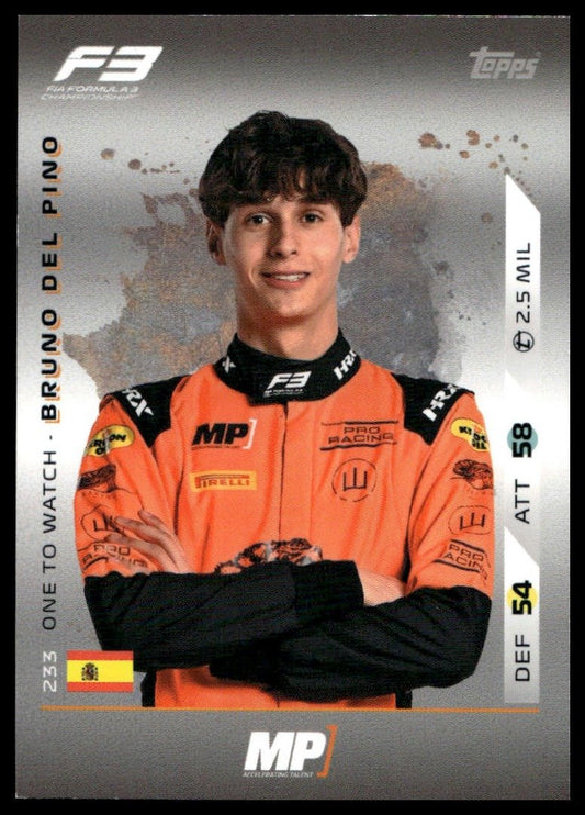 Turbo Attax 2025 #233 Bruno del Pino front