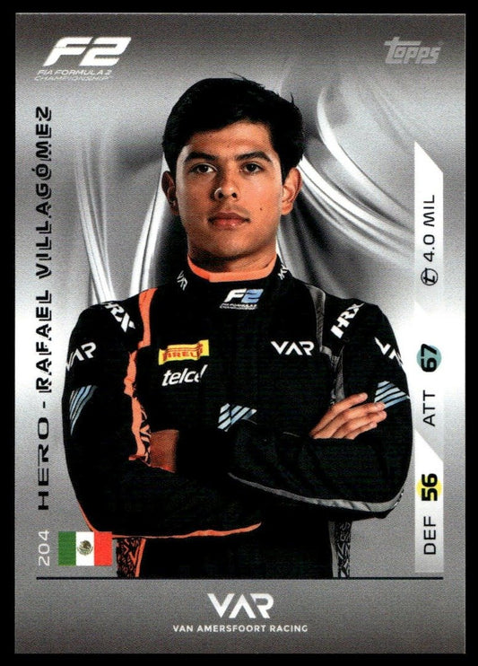 Turbo Attax 2025 #204 Rafael Villagomez front