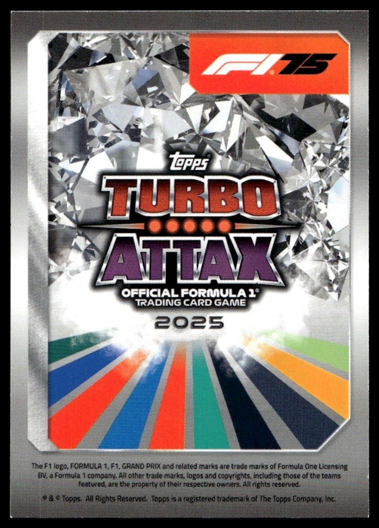 Turbo Attax 2025 #138 Belgian Grand Prix back
