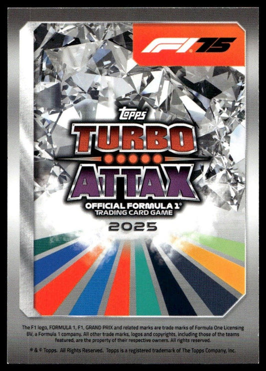 Turbo Attax 2025 #138 Belgian Grand Prix back