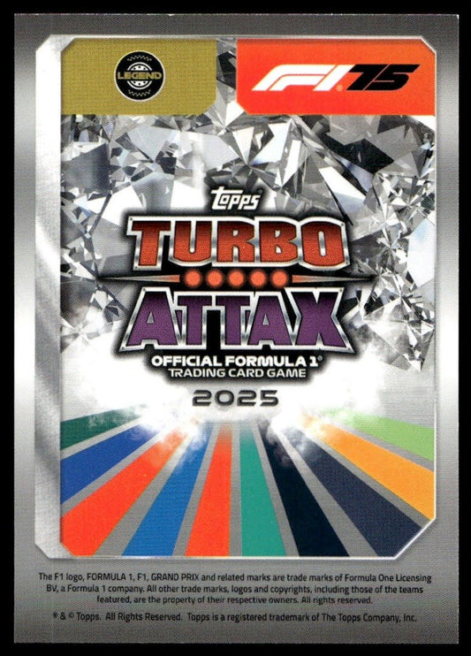 Turbo Attax 2025 #305 Damon Hill back