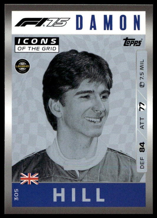 Turbo Attax 2025 #305 Damon Hill front
