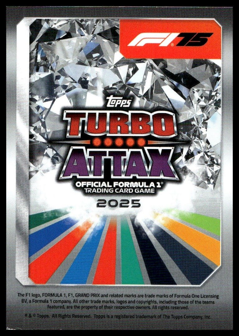 Turbo Attax 2025 #133 Emilia-Romagna Grand Prix back
