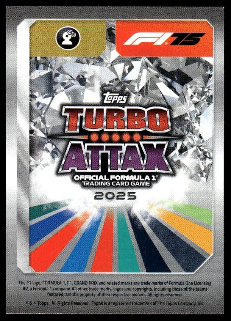 Turbo Attax 2025 #2 DRS back