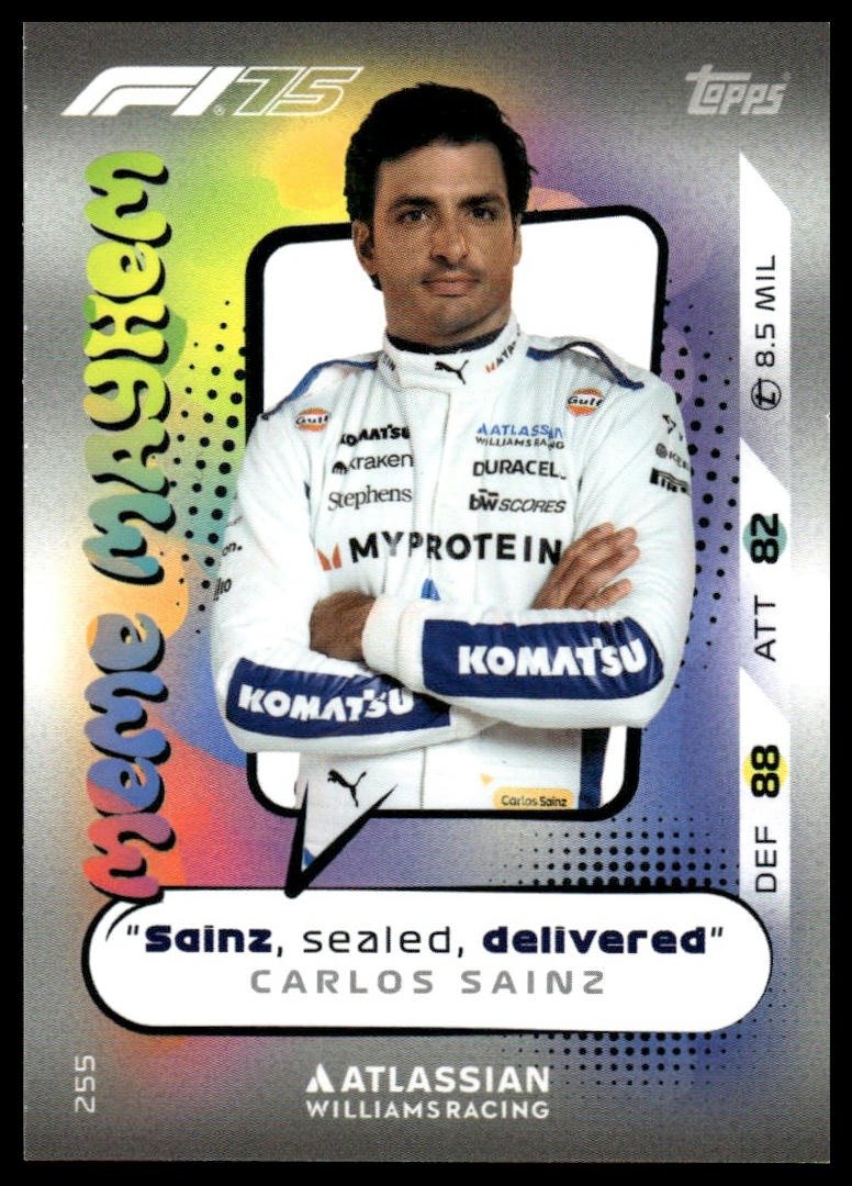 Turbo Attax 2025 #255 Carlos Sainz front