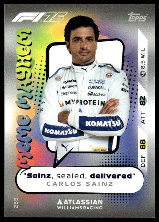 Turbo Attax 2025 #255 Carlos Sainz front