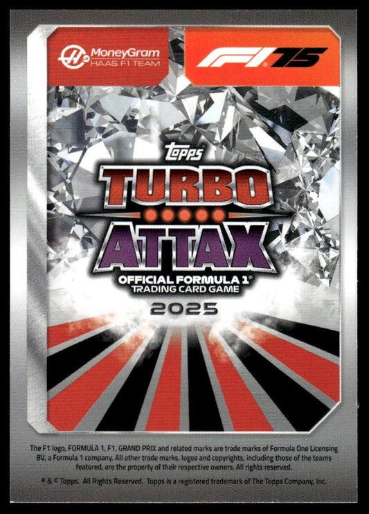 Turbo Attax 2025 #258 Oliver Bearman back