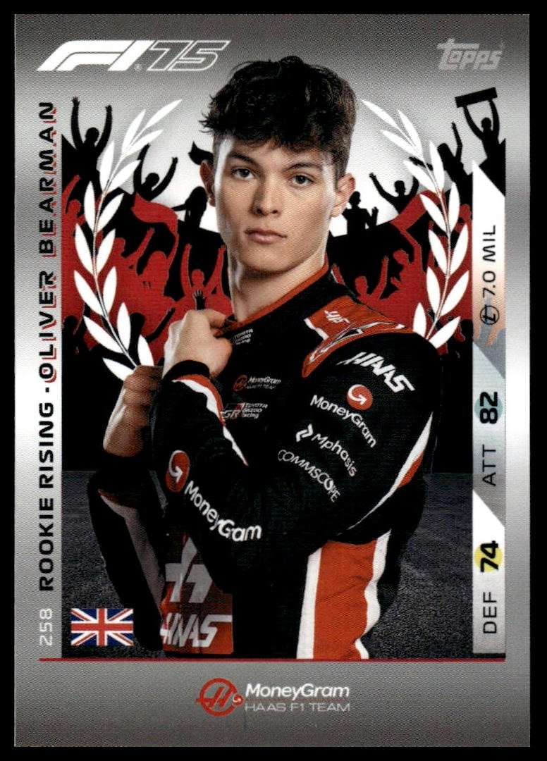 Turbo Attax 2025 #258 Oliver Bearman front