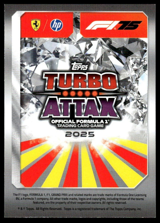 Turbo Attax 2025 #24 Leclerc & Hamilton back