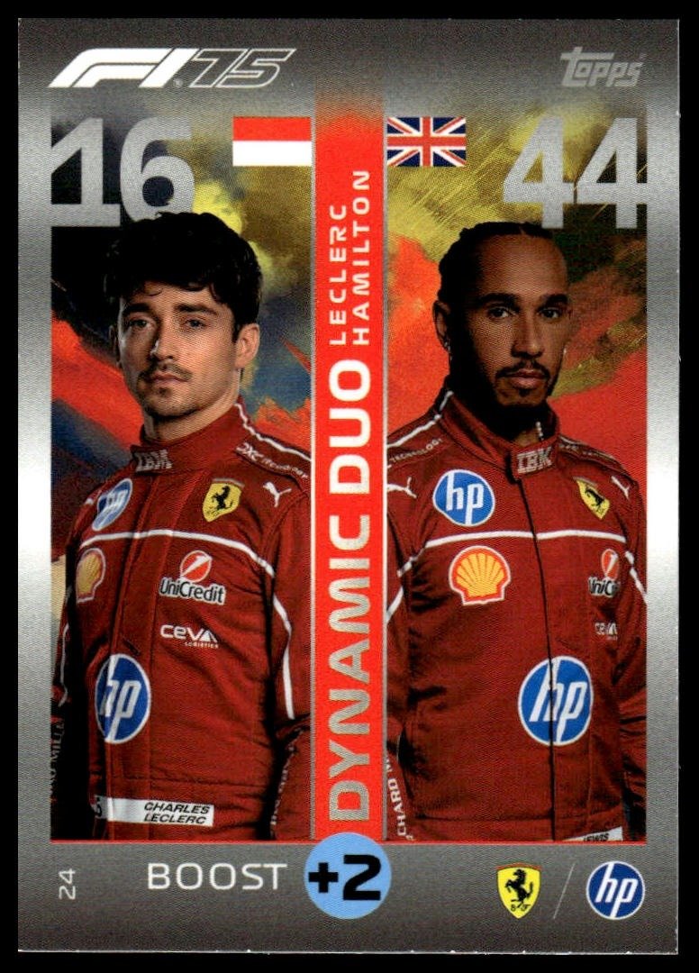 Turbo Attax 2025 #24 Leclerc & Hamilton front