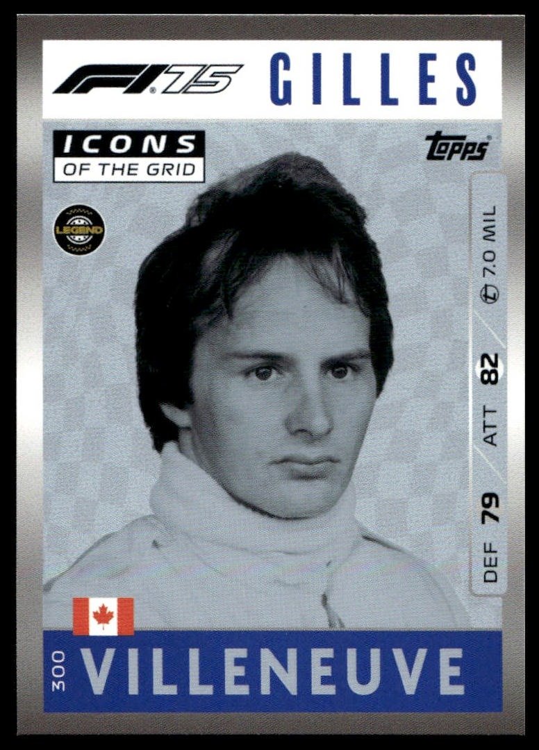 Turbo Attax 2025 #300 Gilles Villeneuve front