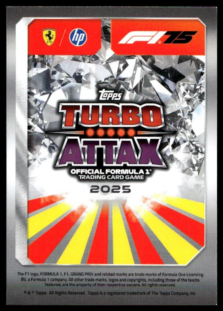 Turbo Attax 2025 #270 Charles Leclerc back
