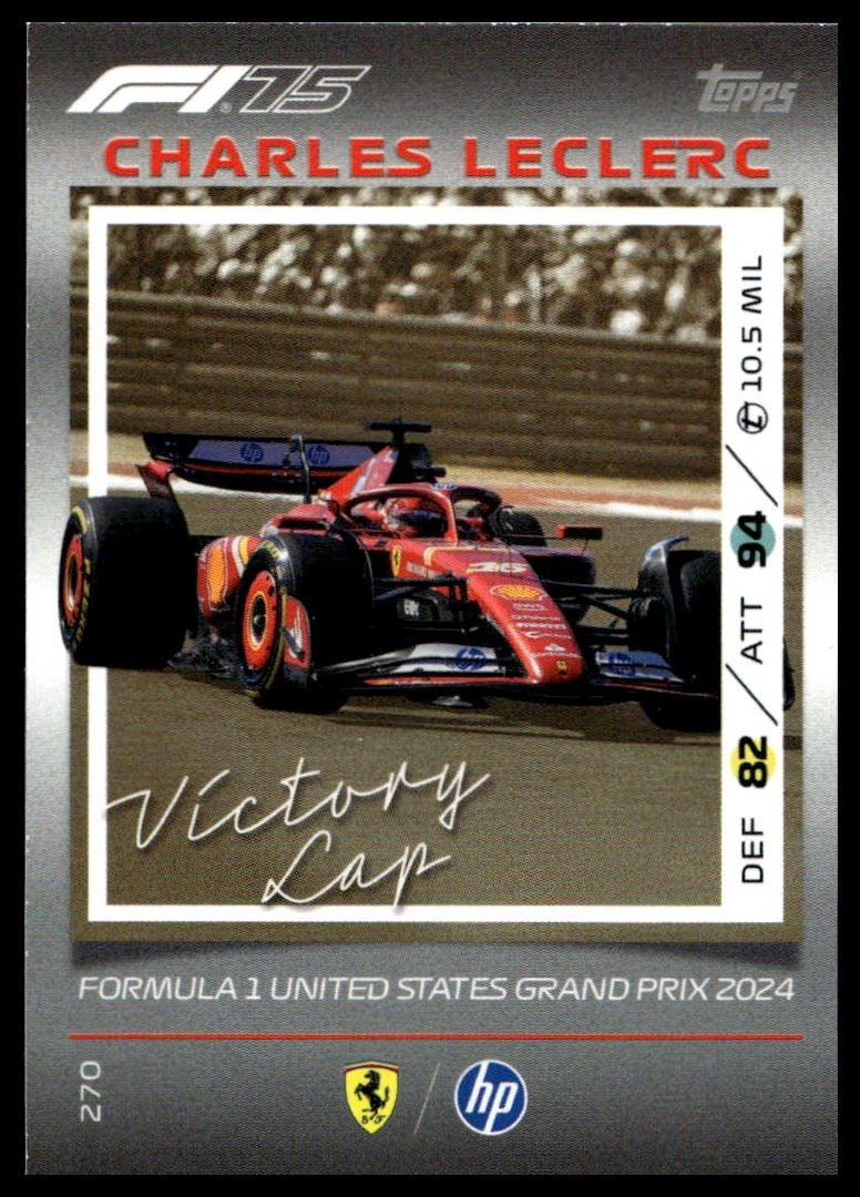 Turbo Attax 2025 #270 Charles Leclerc front