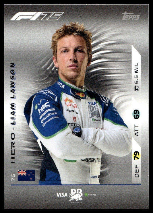 Turbo Attax 2025 #76 Liam Lawson front