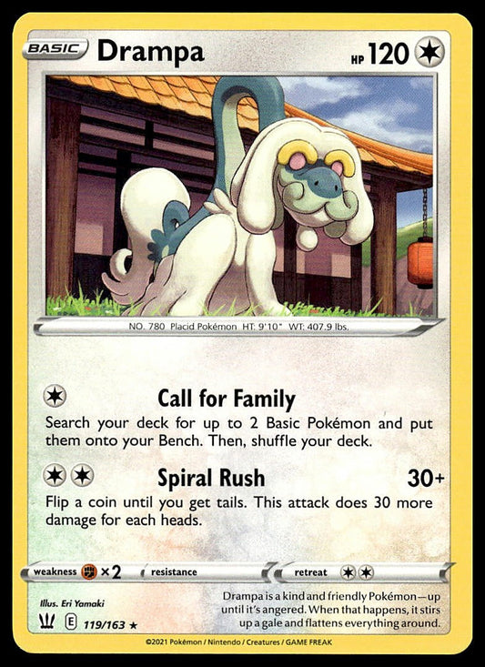 Pokémon – Drampa 119/163 – Battle Styles – Rare – front