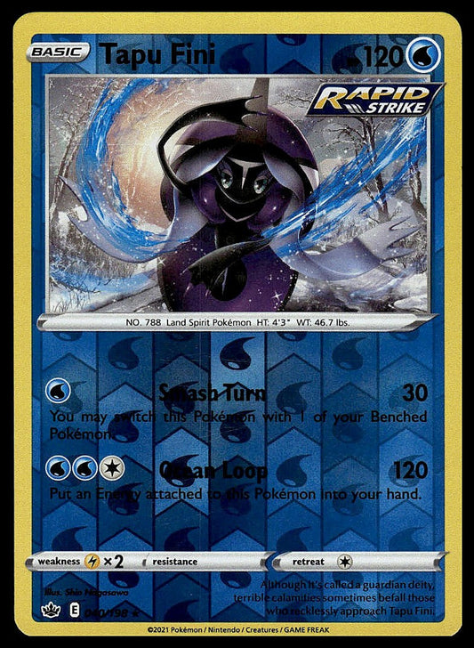 Pokémon – Tapu Fini 040/198 – Evolving Skies – Reverse Holo – front