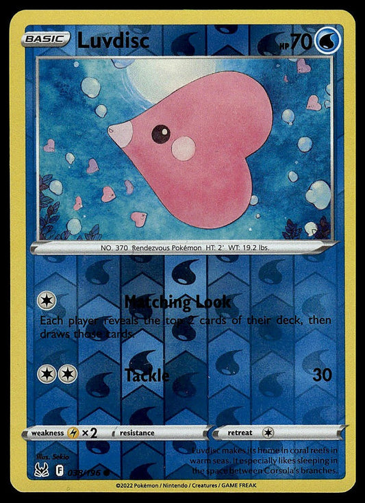 Pokémon – Luvdisc 038/196 – Lost Origin – Reverse Holo – front