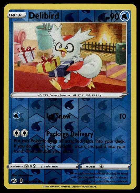 Pokémon – Delibird 032/198 – Evolving Skies – Reverse Holo – front
