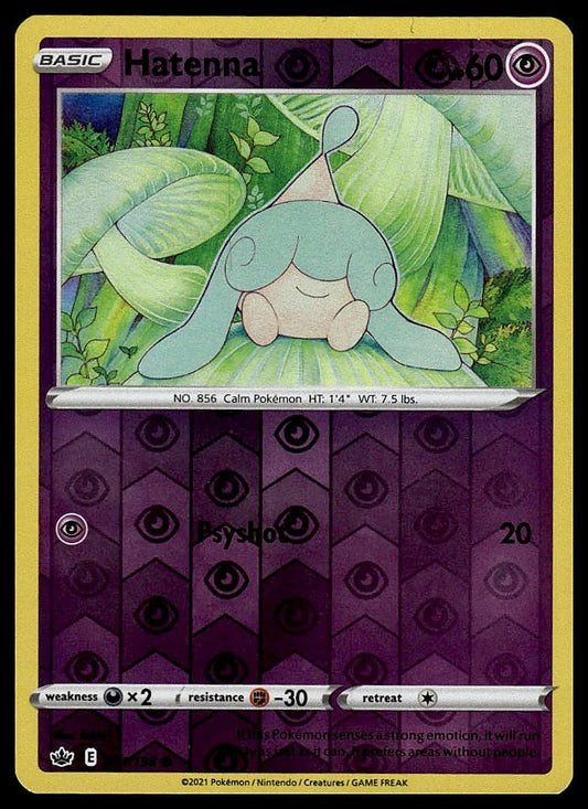 Pokémon – Hatenna 070/198 – Evolving Skies – Reverse Holo – front