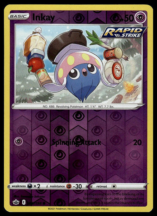 Pokémon – Inkay 068/198 – Evolving Skies – Reverse Holo – front