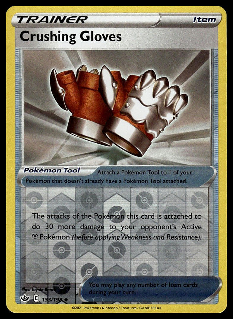 Pokémon – Crushing Gloves 133/198 – Evolving Skies – Reverse Holo – front