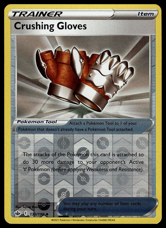 Pokémon – Crushing Gloves 133/198 – Evolving Skies – Reverse Holo – front