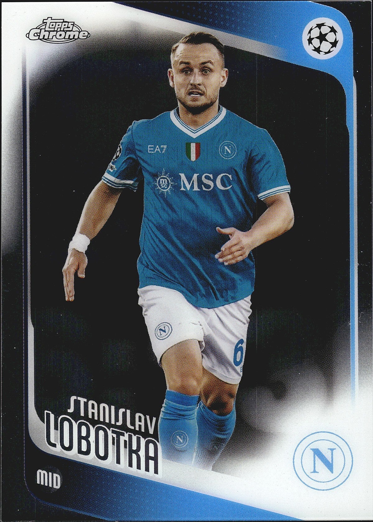 2025-26 Topps Chrome UEFA Club Competitions #11 Stanislav Lobotka – SSC Napoli – front