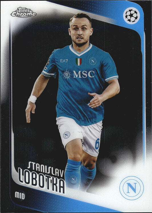2025-26 Topps Chrome UEFA Club Competitions #11 Stanislav Lobotka – SSC Napoli – front