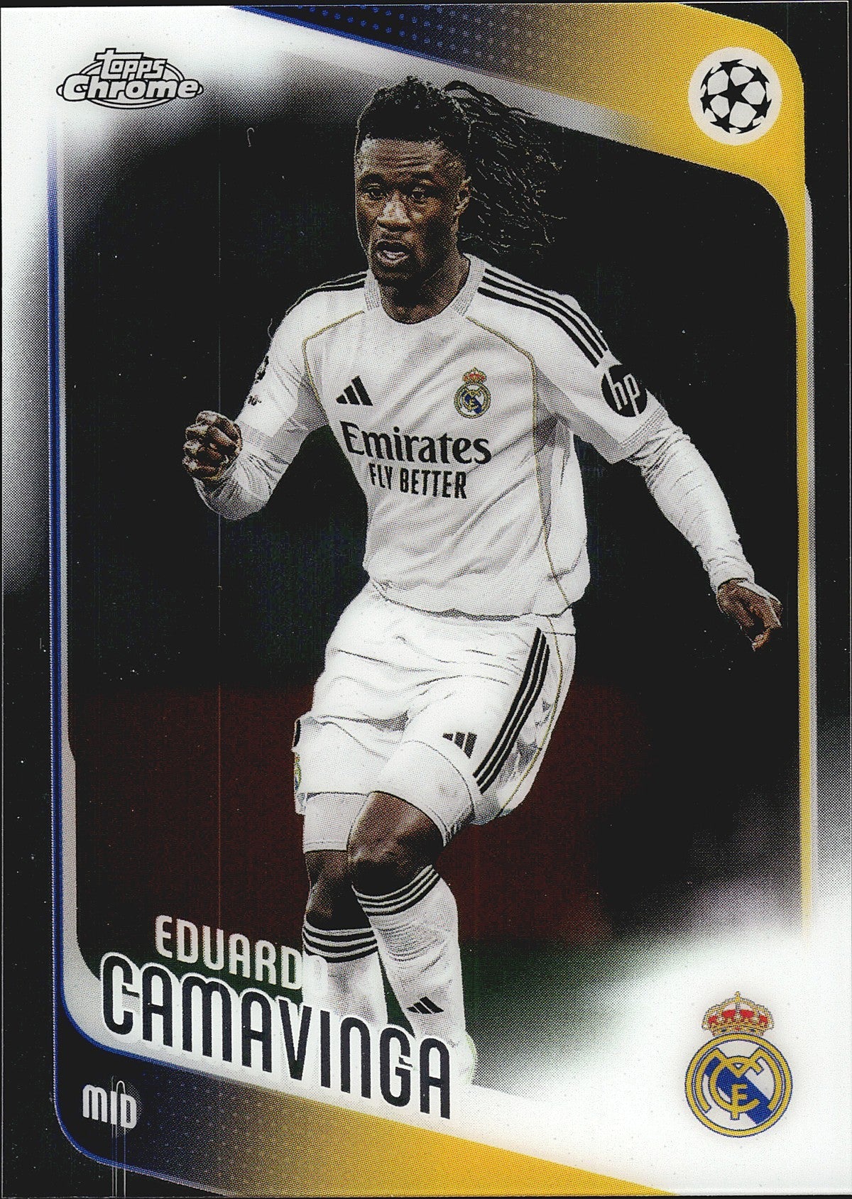 2025-26 Topps Chrome UEFA Club Competitions #31 Eduardo Camavinga – Real Madrid – front