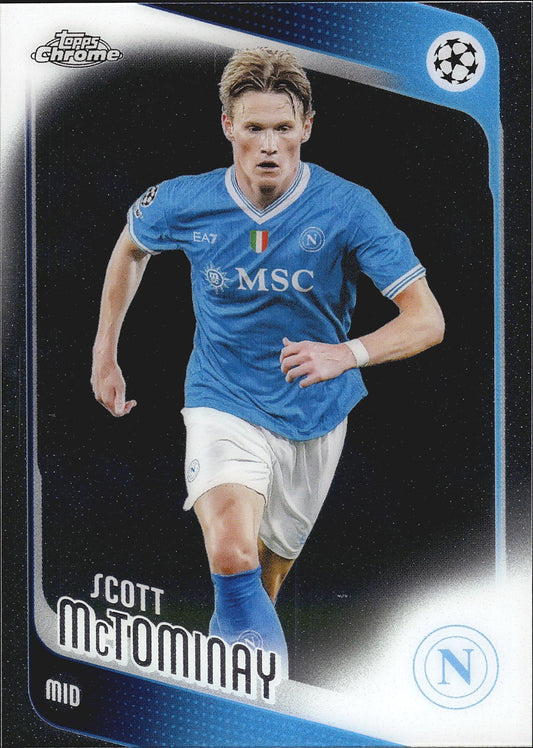 2025-26 Topps Chrome UEFA Club Competitions #41 Scott McTominay – SSC Napoli – front