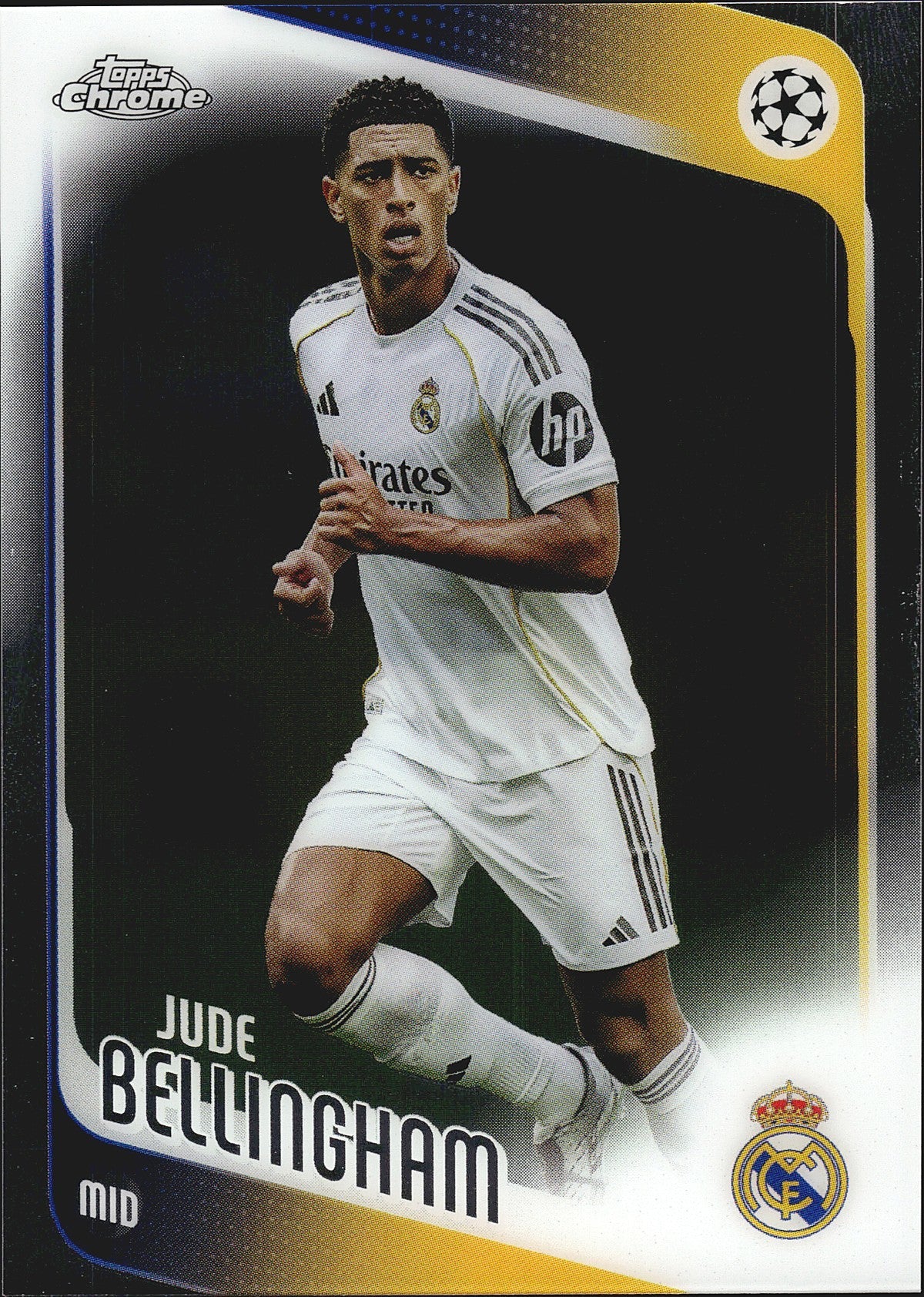 2025-26 Topps Chrome UEFA Club Competitions #64 Jude Bellingham – Real Madrid – front