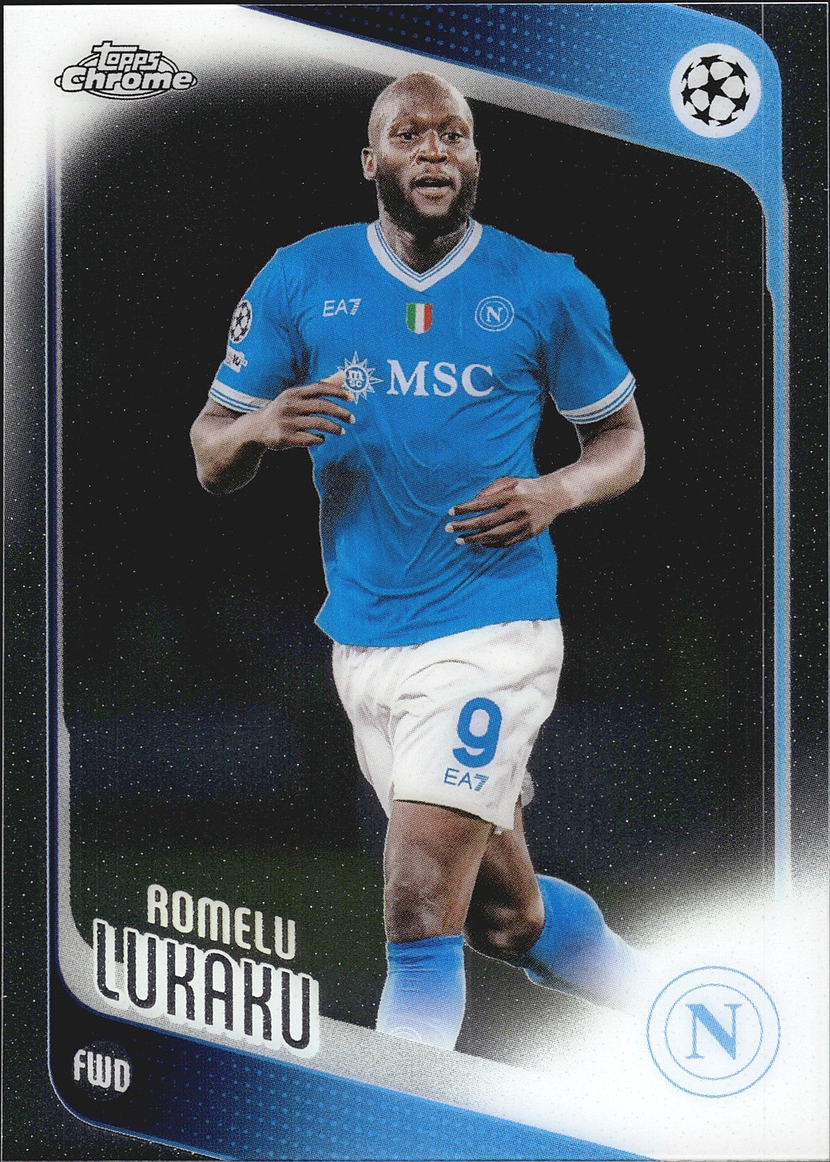 2025-26 Topps Chrome UEFA Club Competitions #76 Romelu Lukaku – SSC Napoli – front