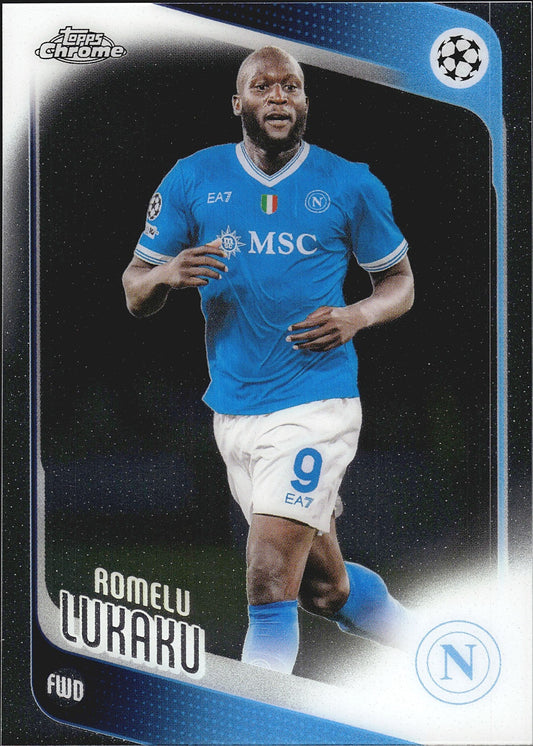 2025-26 Topps Chrome UEFA Club Competitions #76 Romelu Lukaku – SSC Napoli – front
