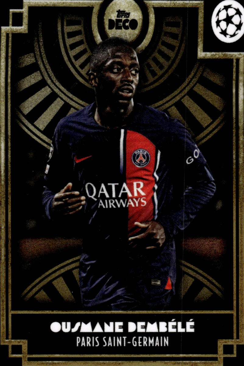 Ousmane Dembélé – Paris Saint-Germain · 2023-24 Topps Deco UEFA Club Competitions – front