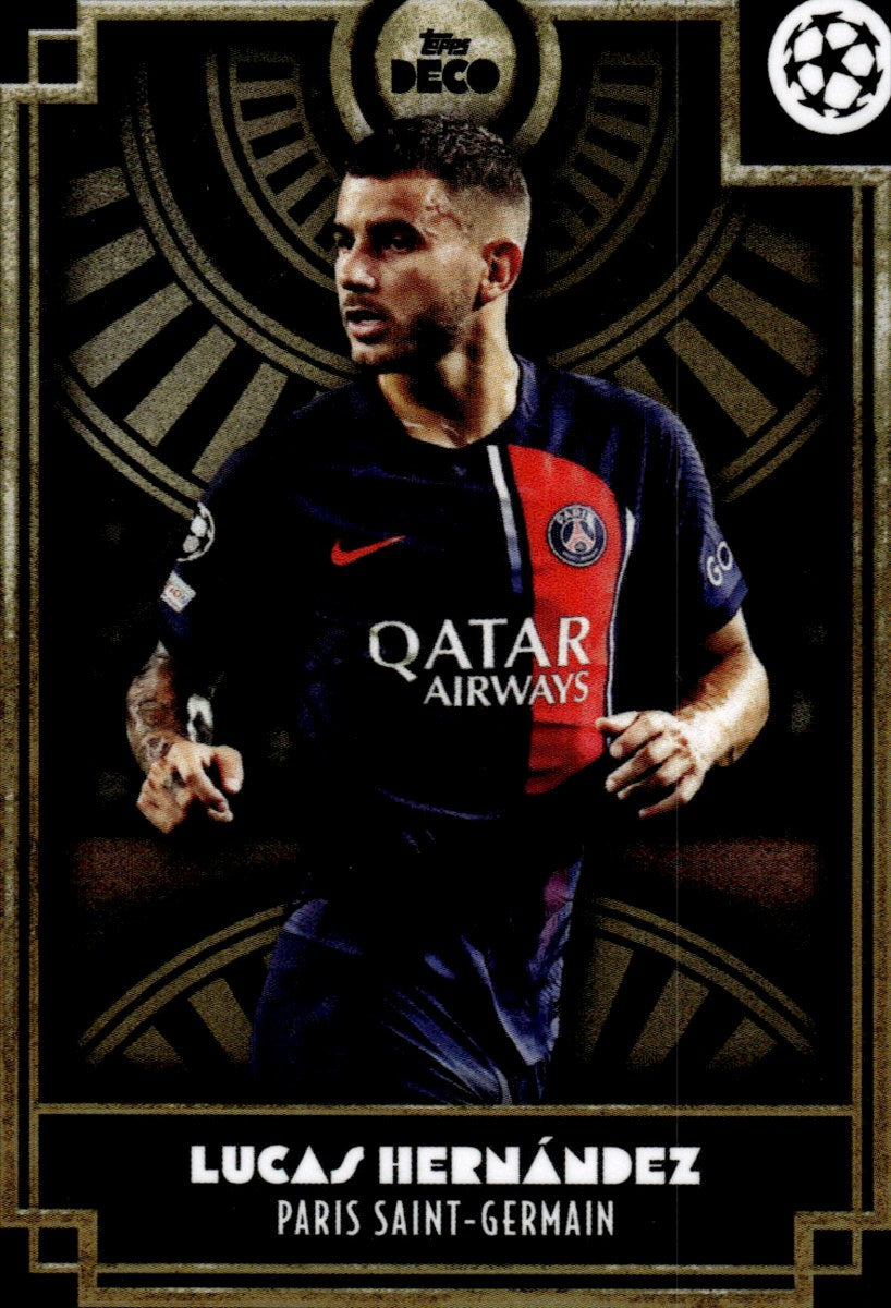 Lucas Hernández – Paris Saint-Germain · 2023-24 Topps Deco UEFA Club Competitions – front