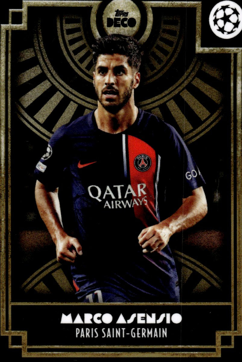 Marco Asensio – Paris Saint-Germain · 2023-24 Topps Deco UEFA Club Competitions – front