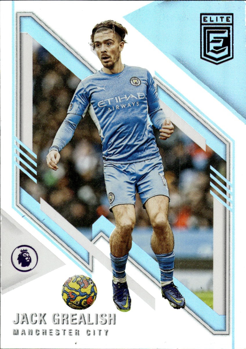 Jack Grealish – Manchester City · 2021-22 Panini Donruss Elite Premier League #100 – front