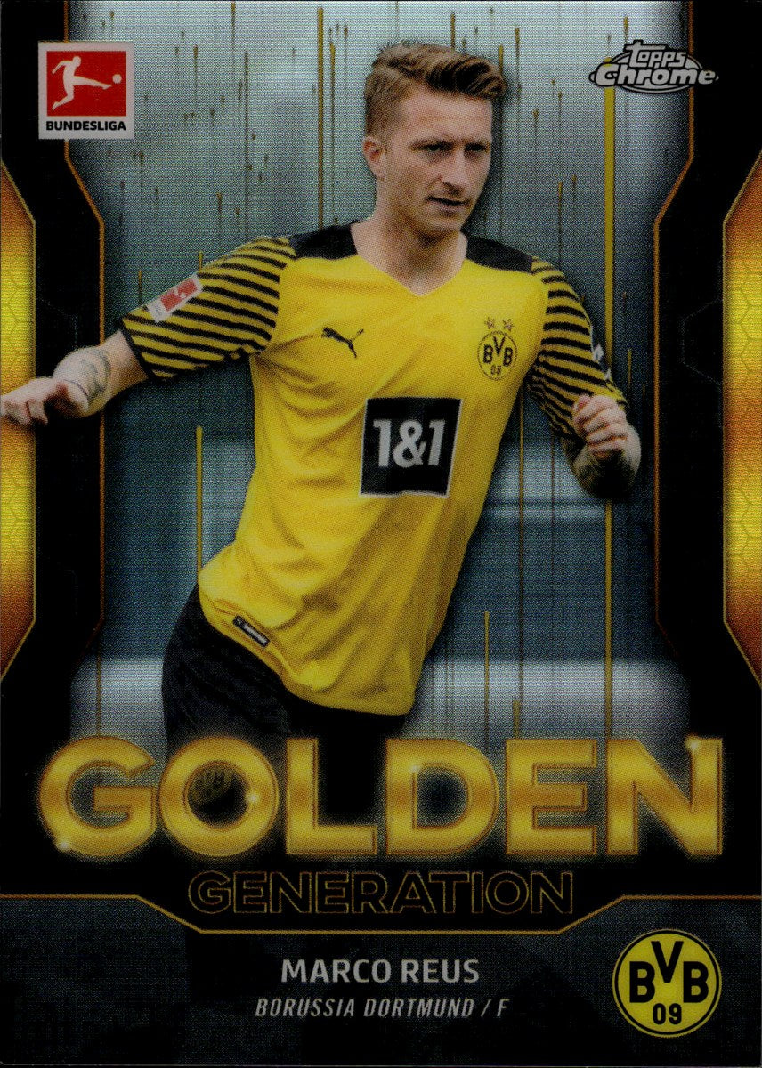 Marco Reus – Borussia Dortmund · 2021-22 Topps Chrome Bundesliga #GG-MR Golden Generation – front