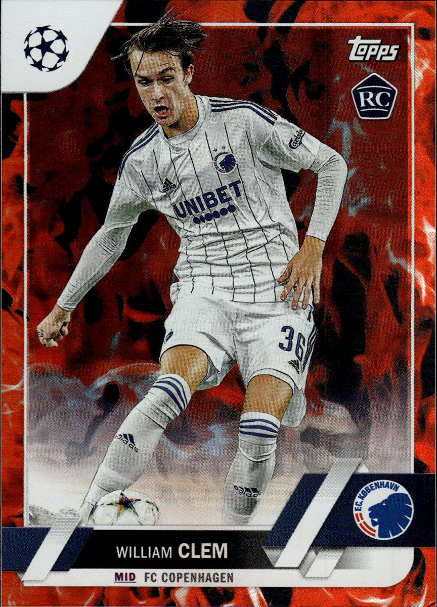 William Clem – FC Copenhagen · 2022-23 Topps UEFA Club Competitions #139 RC – front