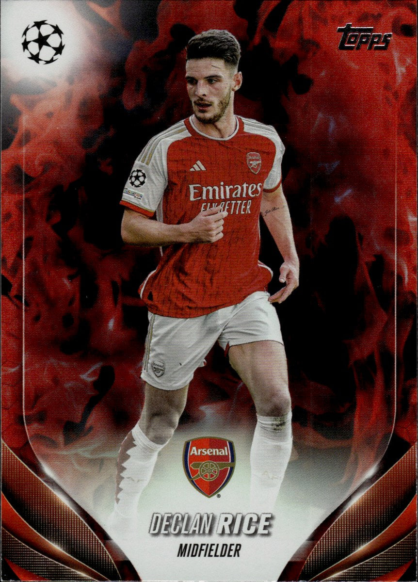 Declan Rice – Arsenal FC · 2023-24 Topps UEFA Club Competitions #6 – front