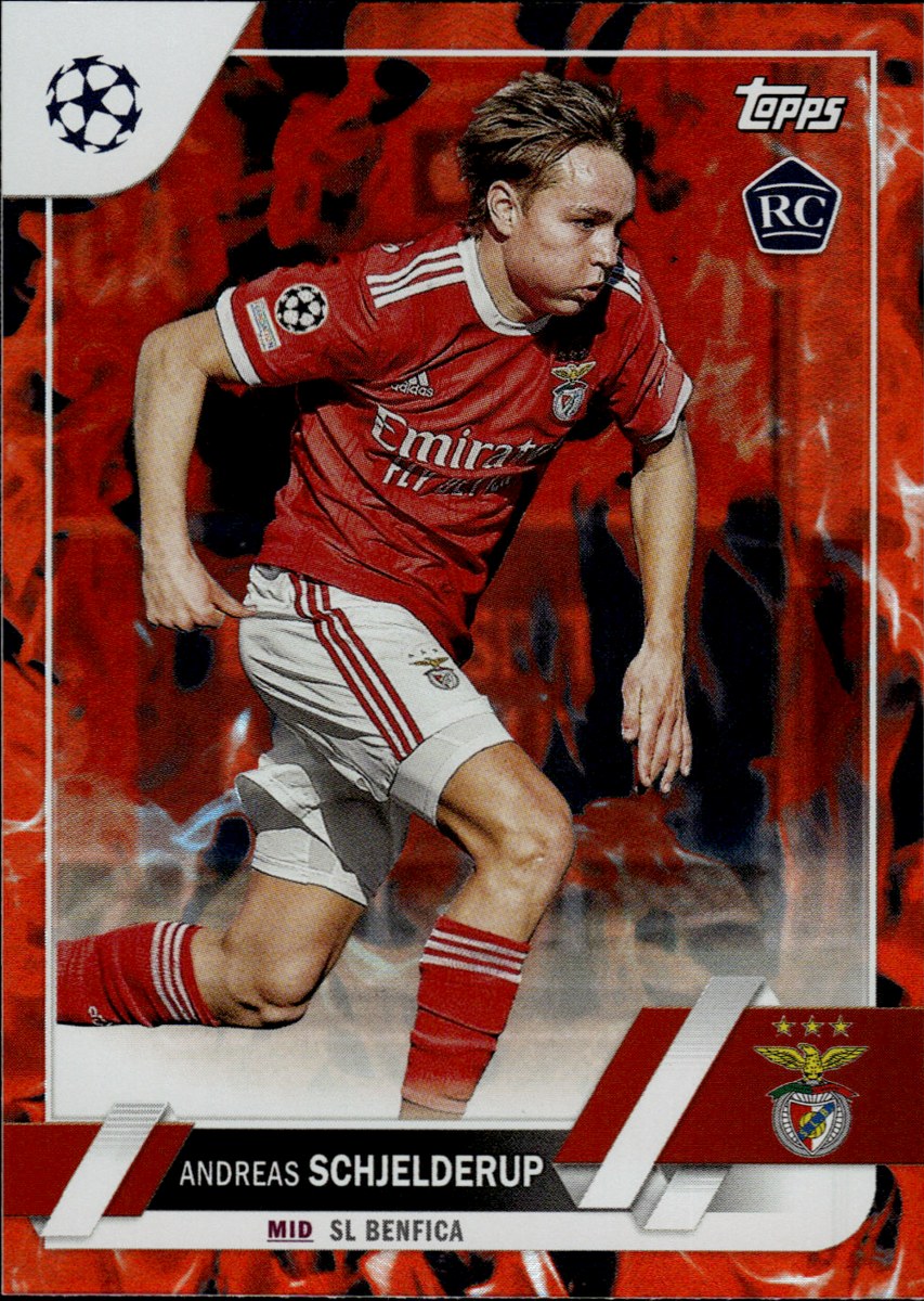 Andreas Schjelderup – SL Benfica · 2022-23 Topps UEFA Club Competitions #170 RC – front