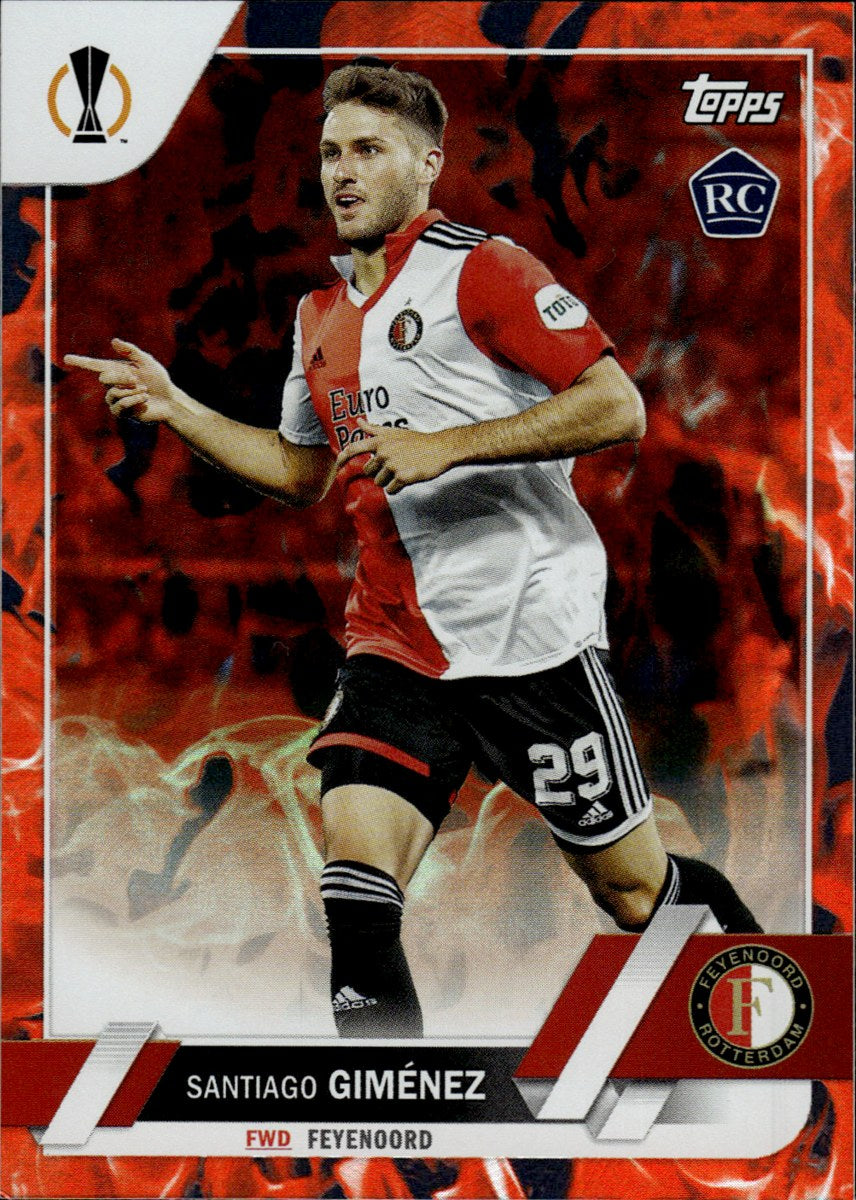 Santiago Giménez – Feyenoord · 2022-23 Topps UEFA Club Competitions #153 RC – front