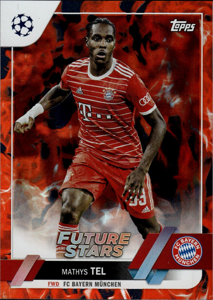 Mathys Tel – FC Bayern München · 2022-23 Topps UEFA Club Competitions #197 Future Stars – front