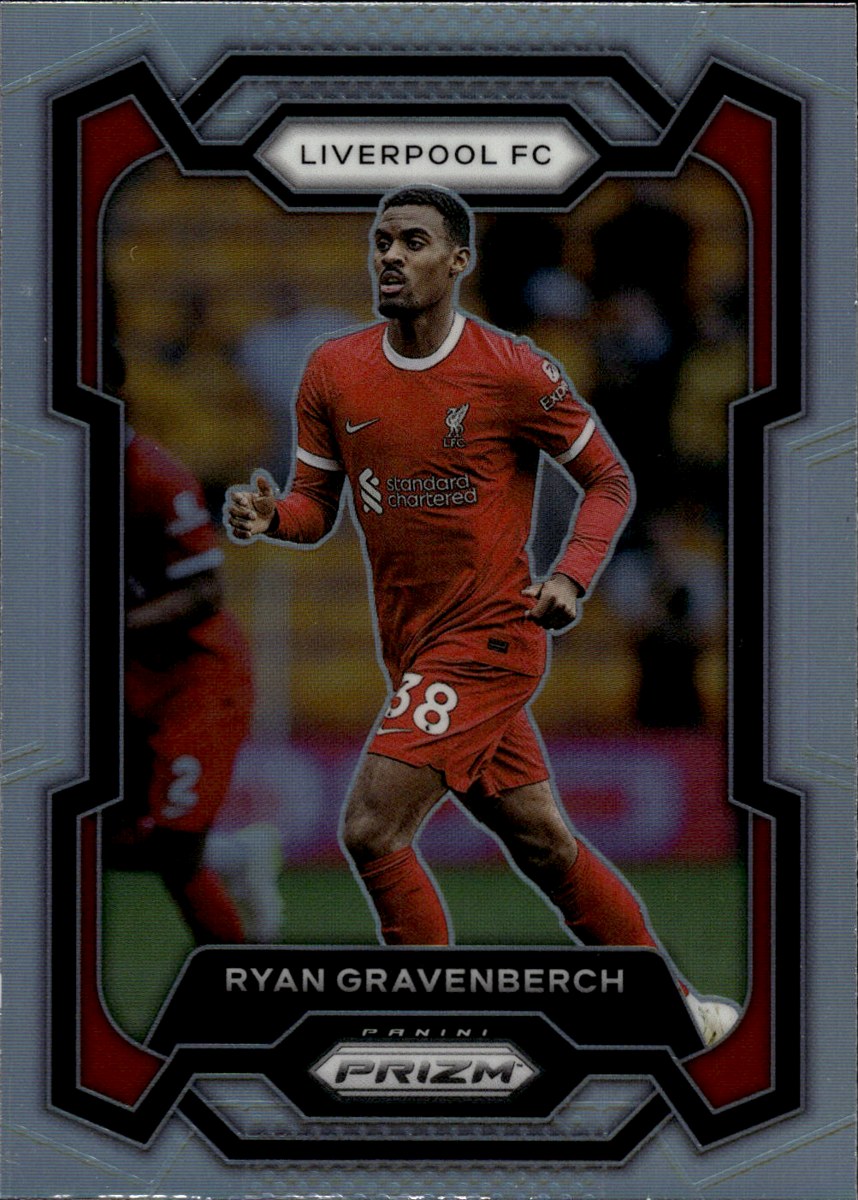 Ryan Gravenberch – Liverpool FC · 2023-24 Panini Prizm Premier League #89 Silver Prizm – front