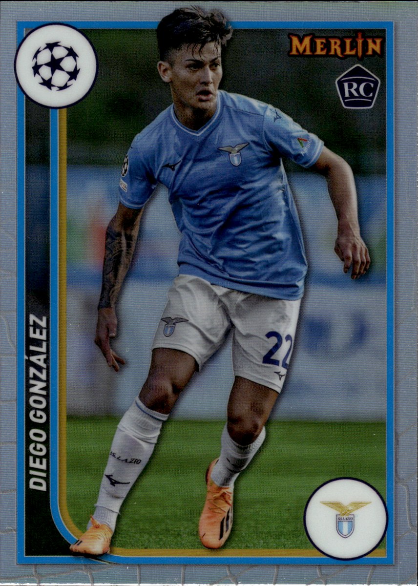 Diego González – SS Lazio · 2023-24 Topps Merlin Chrome UEFA Club Competitions #120 Refractor RC – front