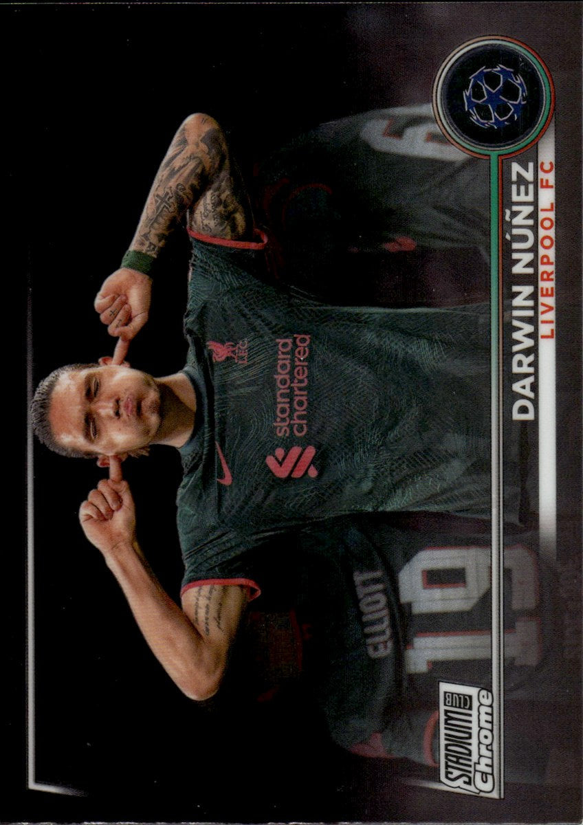 Darwin Núñez – Liverpool FC · 2022-23 Topps Stadium Club Chrome UEFA Club Competitions #53 – front