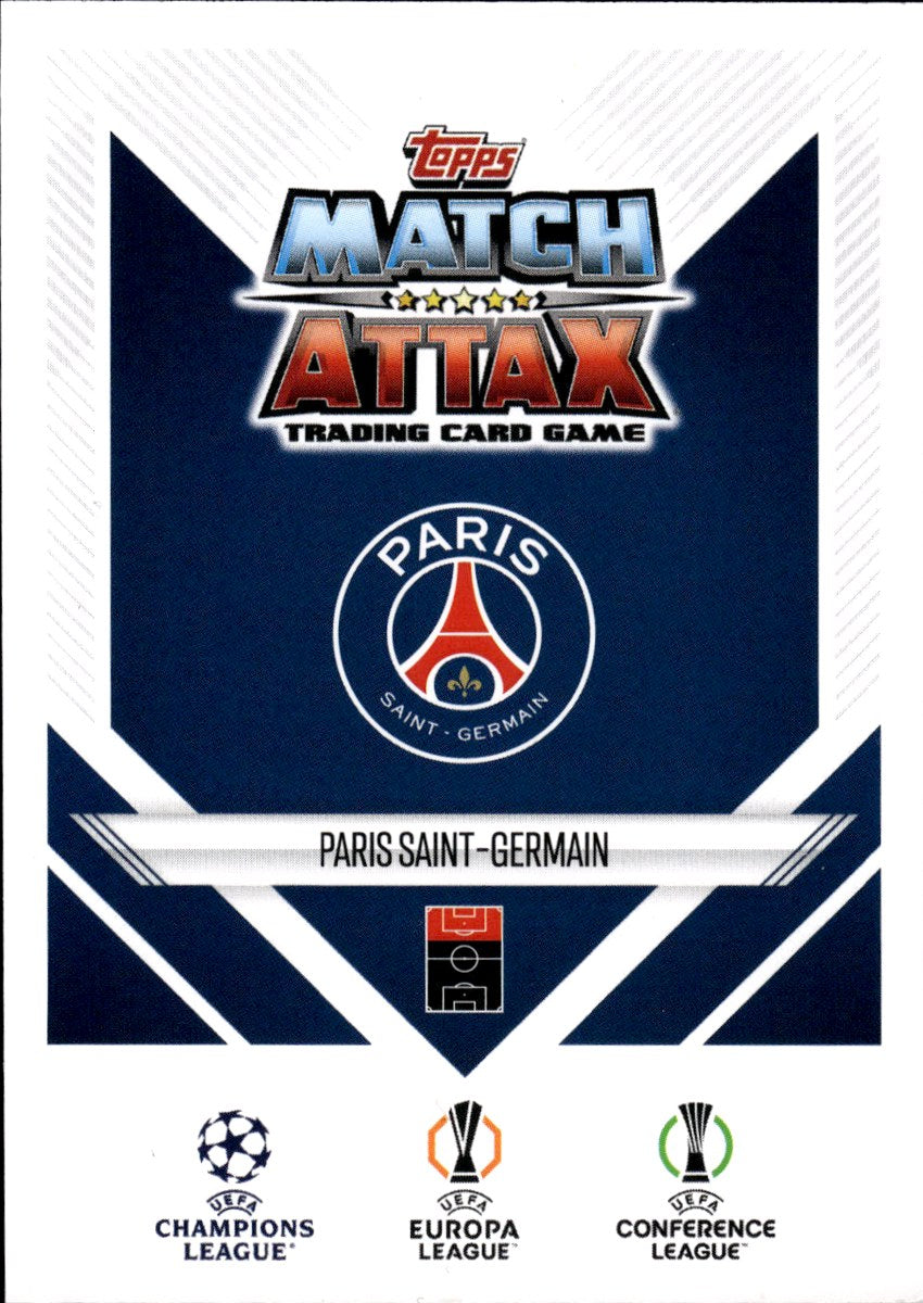 Gonçalo Ramos – Paris Saint-Germain · 2024-25 Topps Match Attax UEFA Club Competitions LE PL6 Limited Edition – back