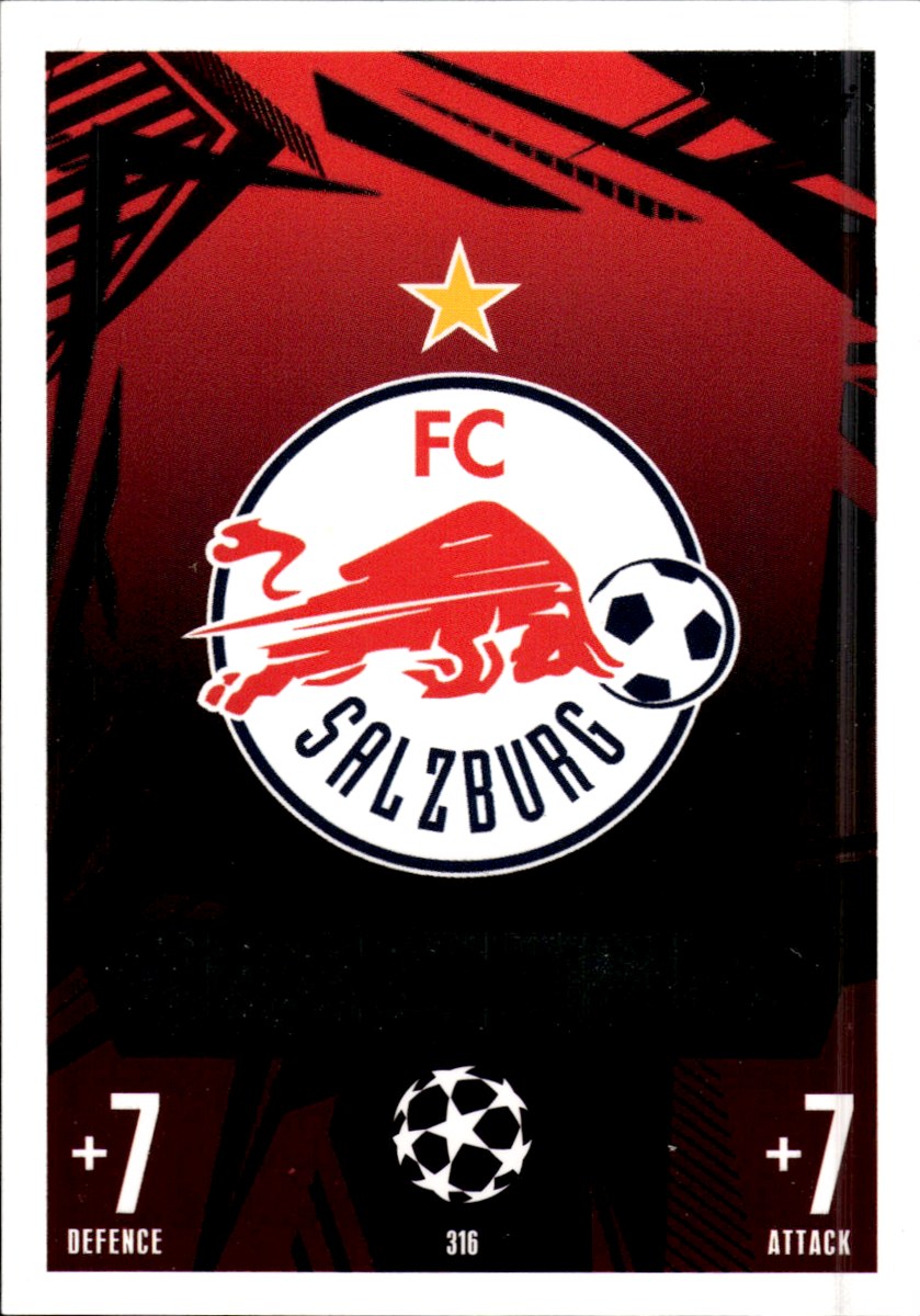 FC Salzburg Team Badge · 2023-24 Topps Match Attax UEFA Club Competitions #316 – front
