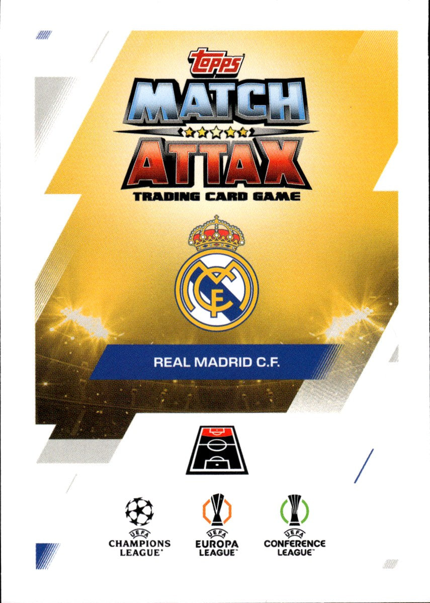 Rodrygo – Real Madrid · 2025-26 Topps Match Attax UEFA Club Competitions #433 Magic Memories – back